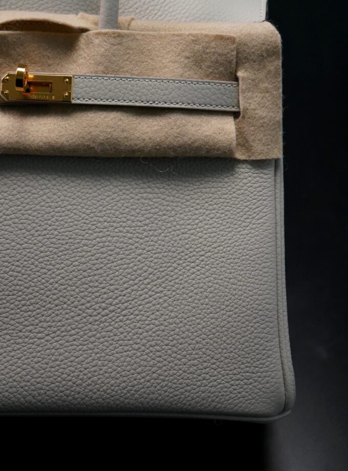 Hermès Birkin 25 Gris Perle Togo Gold Hardware