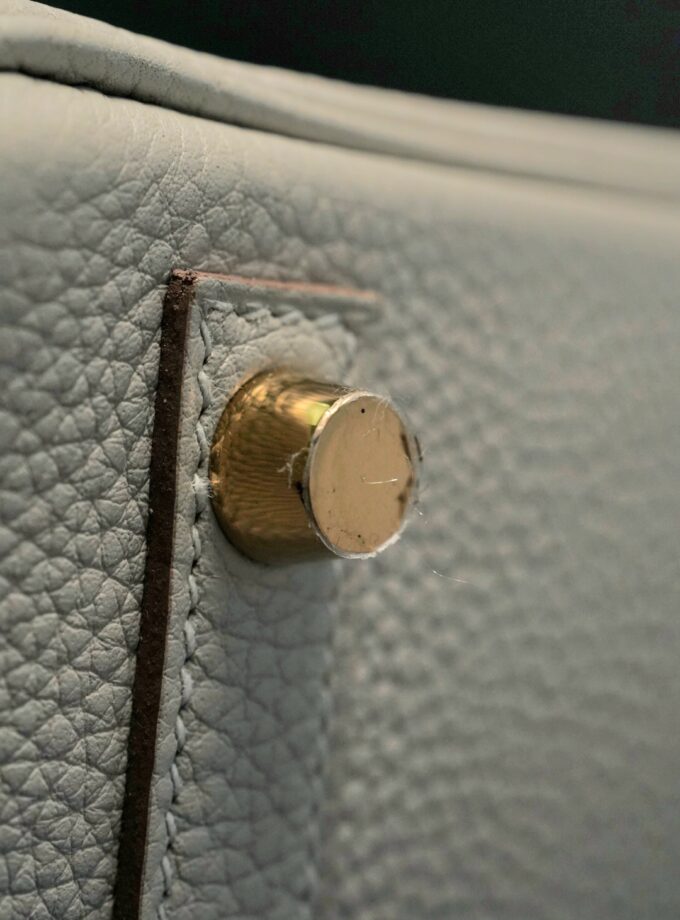 Hermès Birkin 25 Gris Perle Togo Gold Hardware