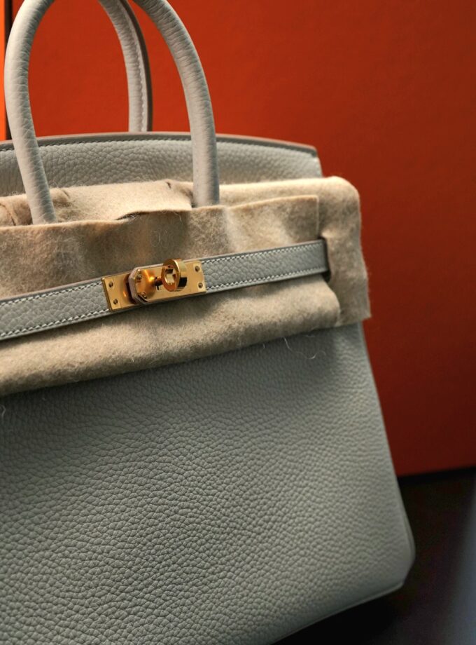 Hermès Birkin 25 Gris Perle Togo Gold Hardware