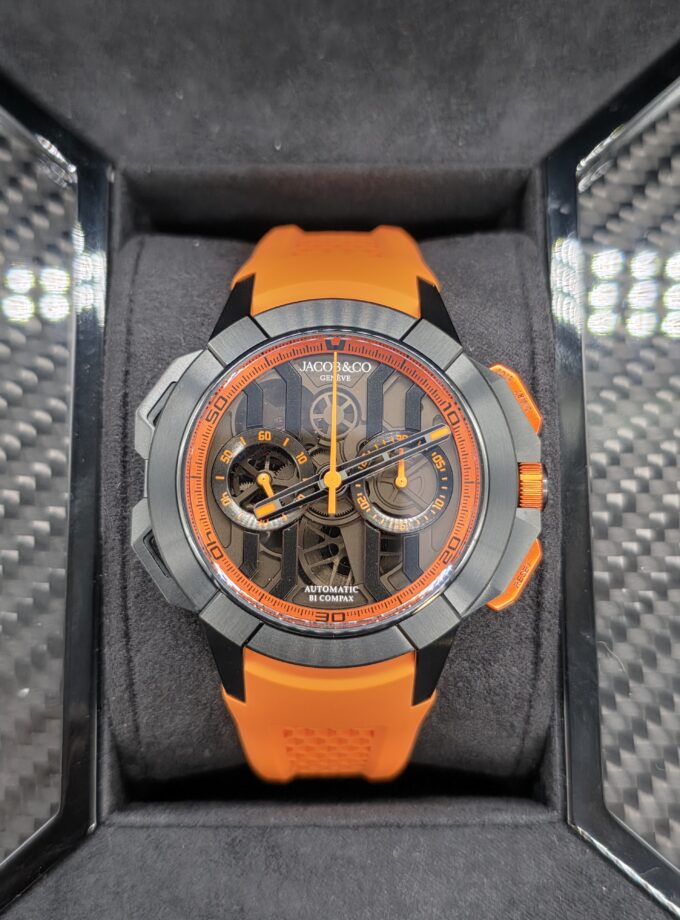 Jacob & Co. Epic X Chrono 44mm Titanium Orange EC430.21.AB.AA.ABRUA
