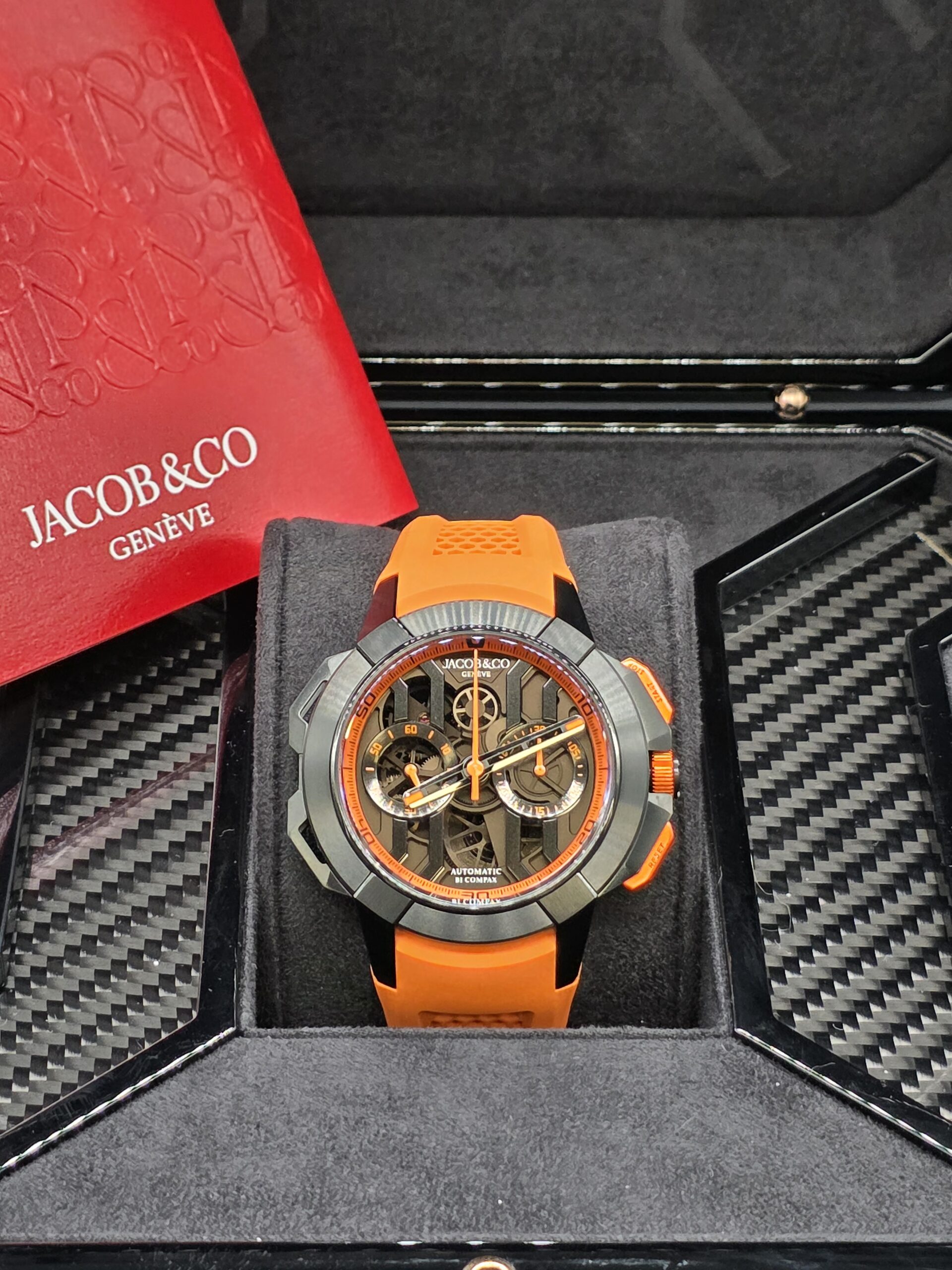 Jacob & Co. Epic X Chrono 44mm Titanium Orange EC430.21.AB.AA.ABRUA - Image 3