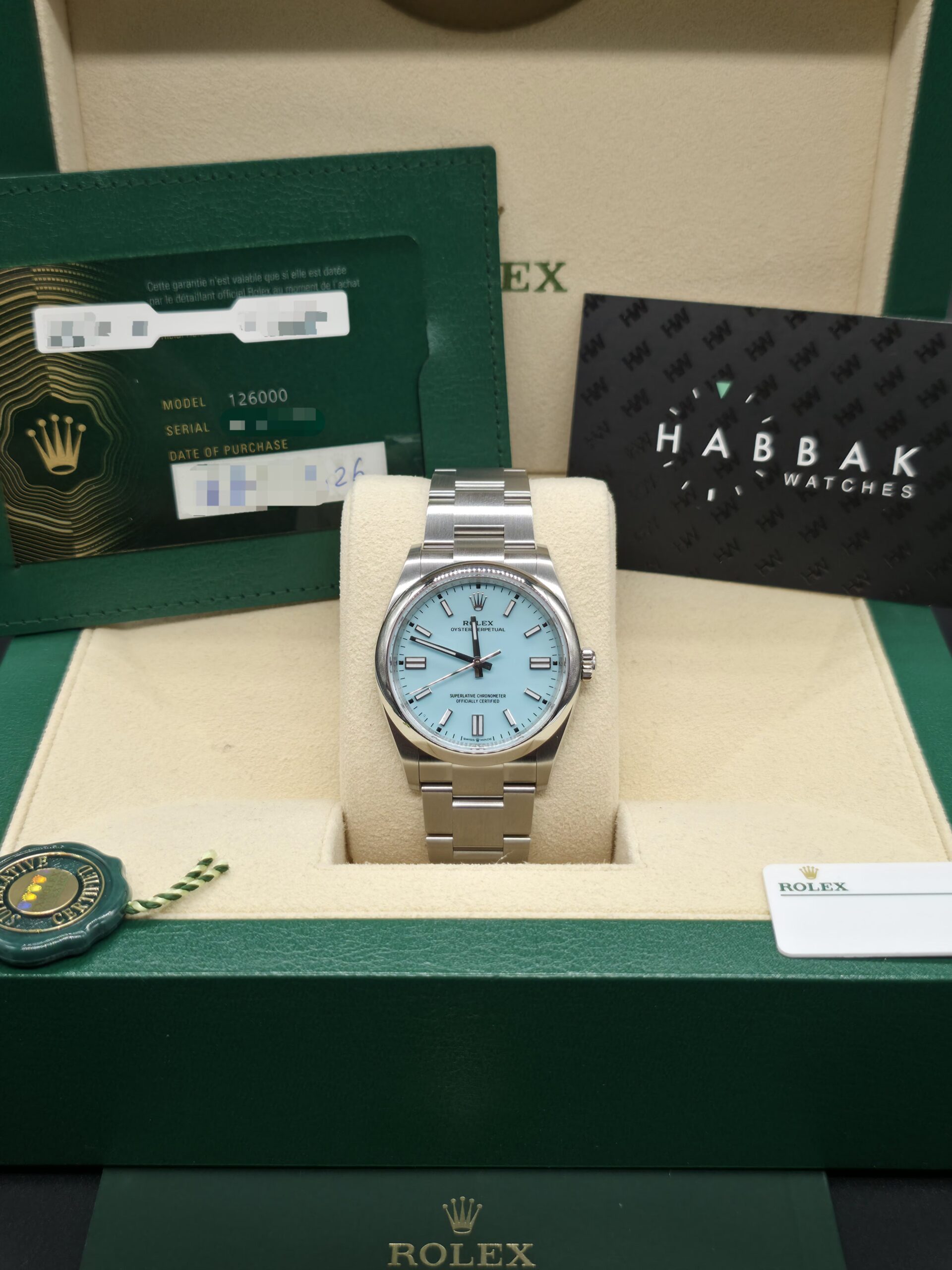 Rolex Oyster Perpetual 36 126000 Tiffany - Image 3