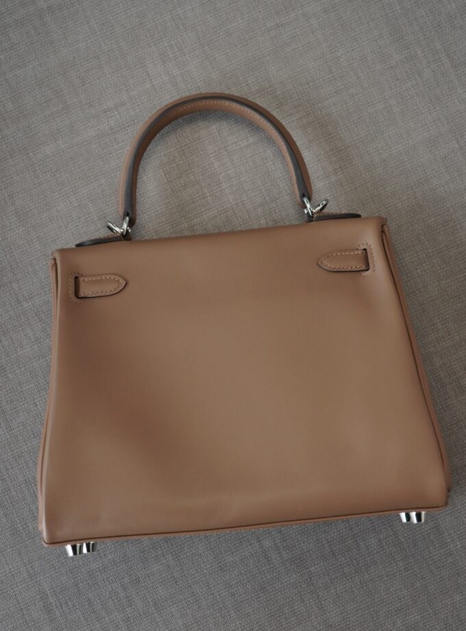 Hermes Kelly 25 Alezan / Beige Marfa Swift
