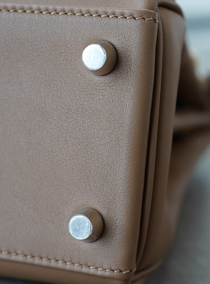 Hermes Kelly 25 Alezan / Beige Marfa Swift