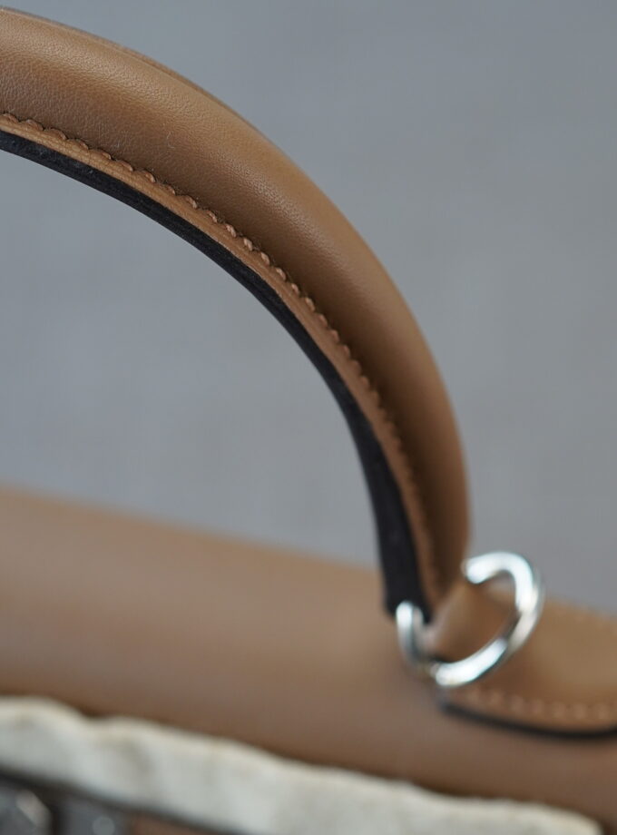 Hermes Kelly 25 Alezan / Beige Marfa Swift