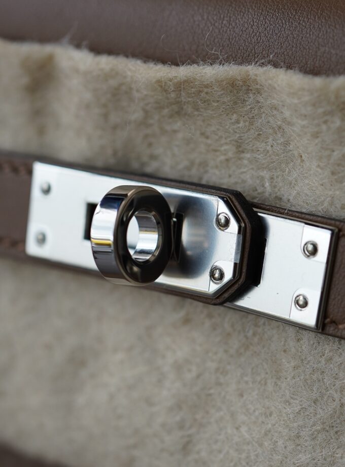 Hermes Kelly 25 Alezan / Beige Marfa Swift