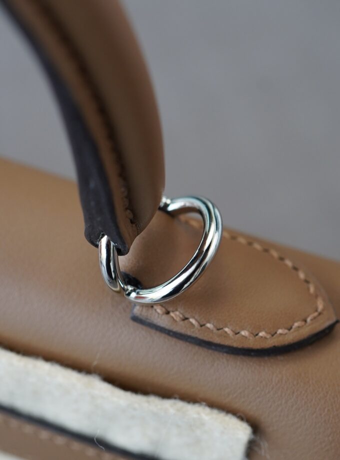 Hermes Kelly 25 Alezan / Beige Marfa Swift