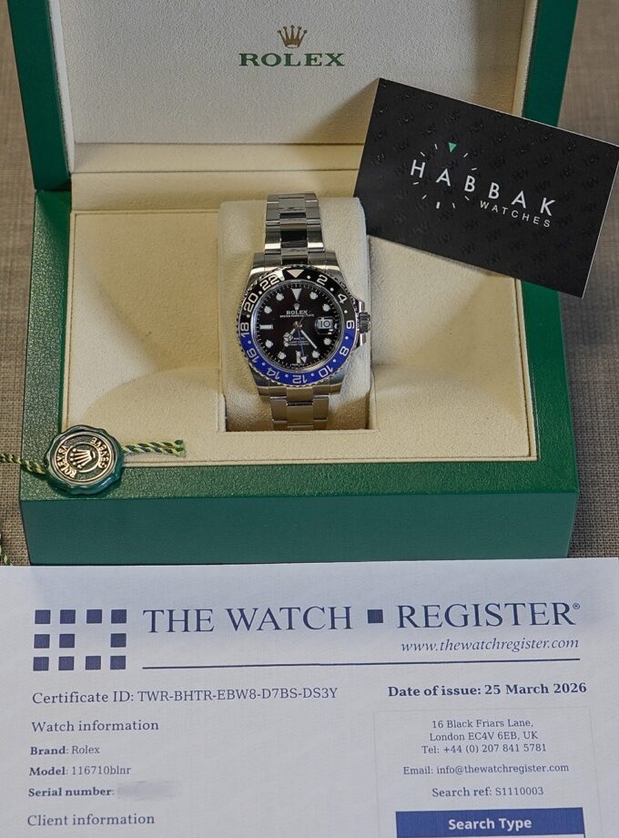 Rolex GMT-Master II 116710BLNR